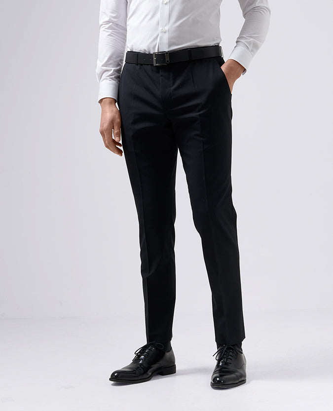 Buyless Fashion Boys Pants Flat Front Slim Fit Polyester Formal Solid Color  - Walmart.com
