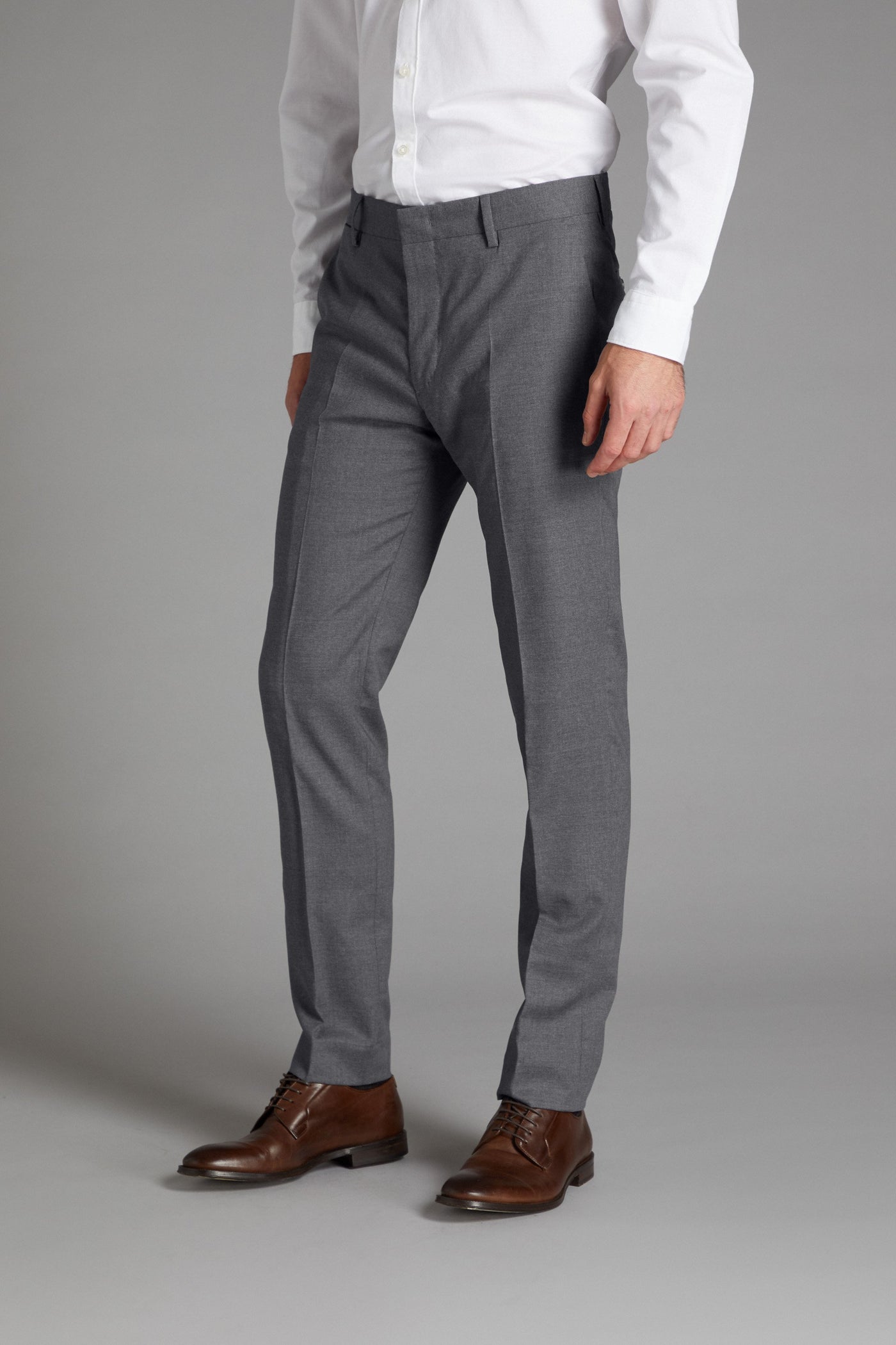 fcity.in - Mancrew Men Slim Fit Formal Trousers Dark Grey Black Combo Pack  Of 2
